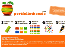 Tablet Screenshot of portfoliotheorie.com
